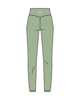 The Basic Legging - Pistachio - Onyx Fit - Back - White