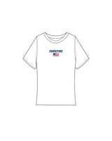 The Baby Tee - White - Corefire NJ - Center Chest - Full Color