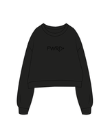 The Oversized Crop - Black - FWRD - Center / Back - Black