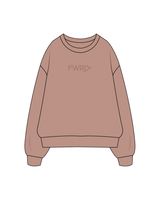 The Womens Crewneck - Clay - FWRD - Center / Back - Clay