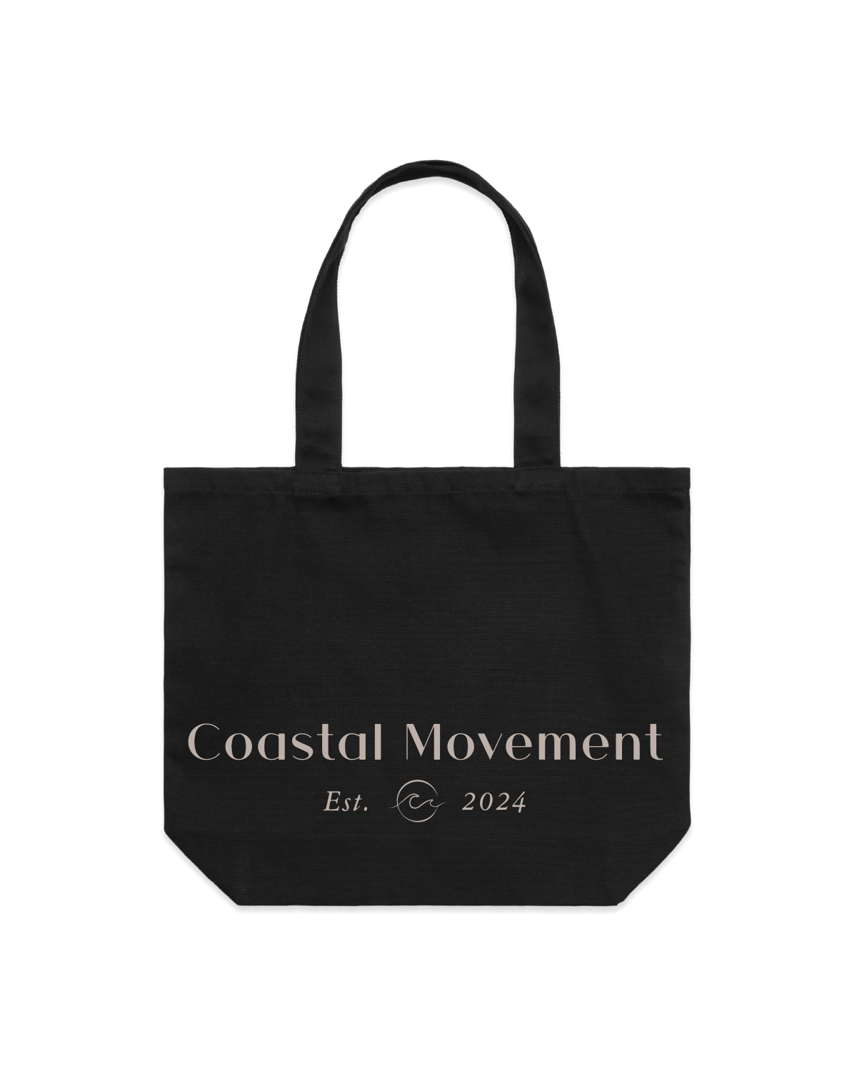 The Tote Bag - Black - Coastal Movement - Beige