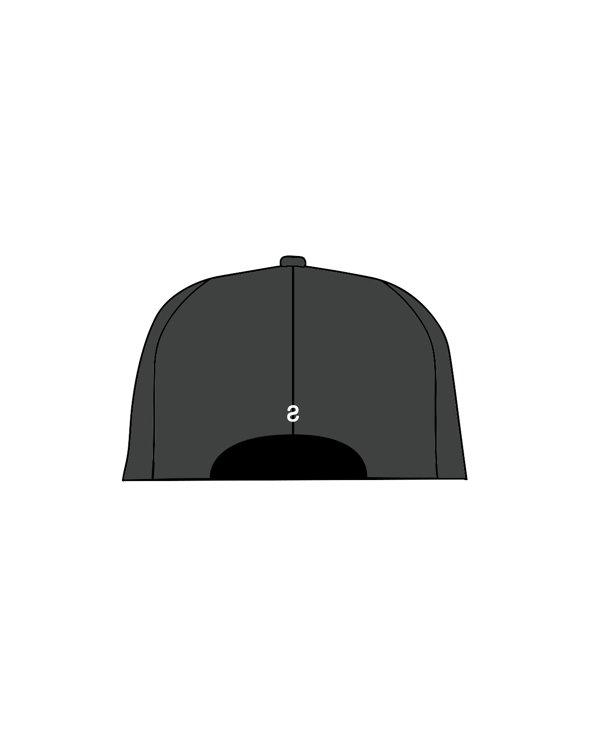 The Dad Hat - Charcoal - Solo Pilates - Front / Back - White