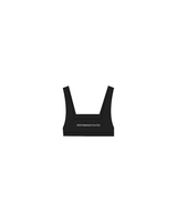 The Box Cut Bra - Black - Onyx Fit - Front / Back - White