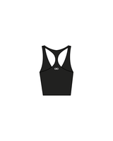The Racer Tank - Black - Pure Gym - Back - White