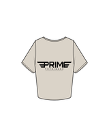 The Crop Tee - Bone - Prime Physiques - Double P / Main Logo - Black