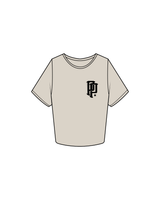 The Crop Tee - Bone - Prime Physiques - Double P / Main Logo - Black