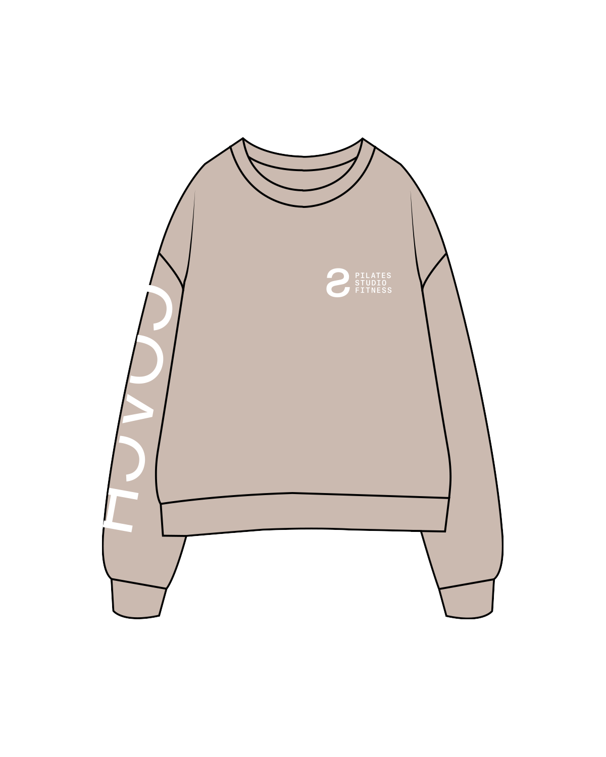 The Womens Crewneck - Bone - Solos Pilates - Coach - White