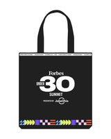 The Tote Bag - Black - Forbes - Center Stacked & Bottom Body - Printed - Full Color