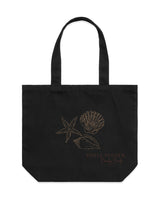 The Tote Bag - Black - Beachy Beads - Shell Finder - Center Stacked - Full Color
