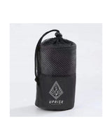 The Gym Towel - Black - Uprise Hot Yoga - Bottom Left - Printed - Black - The Gym Towel Bag  - Black - Front - Printed - White