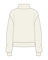 The Womens 1/4 Zip - Off White - Soul Pilates and Care - Left Chest - Embroidered - Red