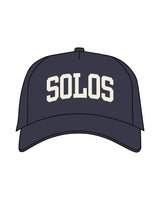 The Canvas Cap - Navy - Solos Pilates - Center Crown - Embroidered - Off White