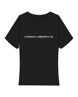 The Baby Tee - Black - Goodlife Chiropractic - Center Chest "GOODLIFE CHIROPRACTIC" - White