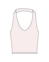 The Halter Tank - Pink - Studio78 - Back Center - Printed - White