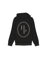 The Womens Zip Hoodie - Black - Honor Pilates - Left Chest & Back Center - Bone
