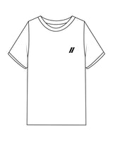 The Mens Heavyweight Tee - White - Blenders - Left Chest & Center Back - Printed - Black
