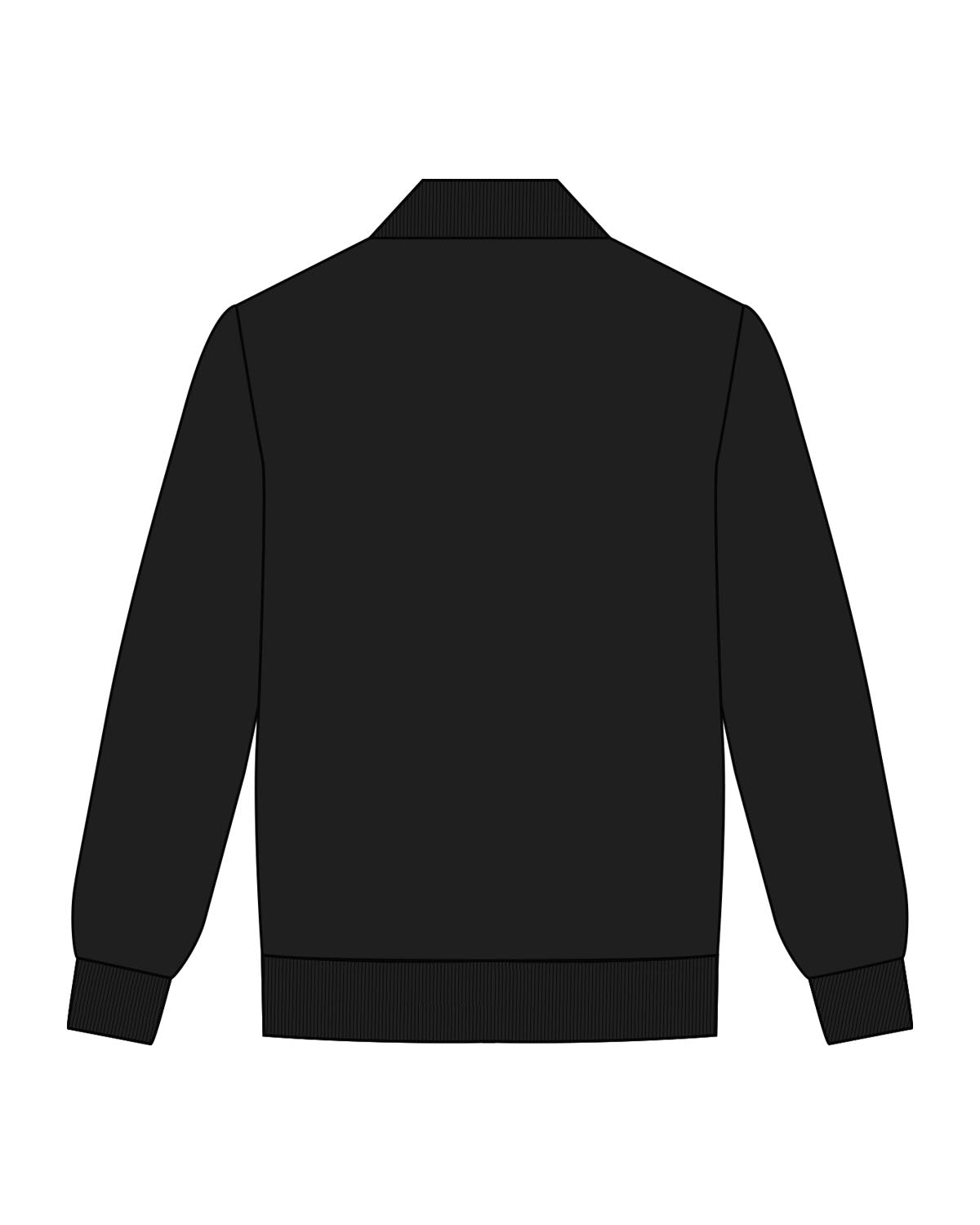 The Mens Bomber Jacket - Black - Game Changer - Left Chest - Printed - White