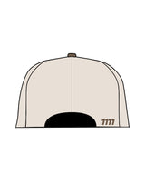 The Canvas Cap - Natural / Walnut - Heart Vision - Center Crown Stacked & Back Bottom Right - Embroidered - Walnut