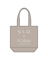 The Promo Tote Bag - Gray - Slo x Form - Front Stacked - "Founding Mmber" Logo - Printed - Washed Bone
