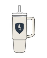 The Tumbler Cup - Off White - M4Lagree - Center - (2D3747) Logo