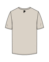 The Mens Tee - Bone - Platform - Center Chest & Back Center Neckline - Black