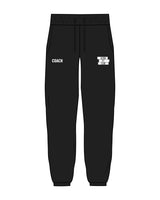 The Womens Sweatpants - Black - Alpha Fit - Left & Right  Leg - Full Color