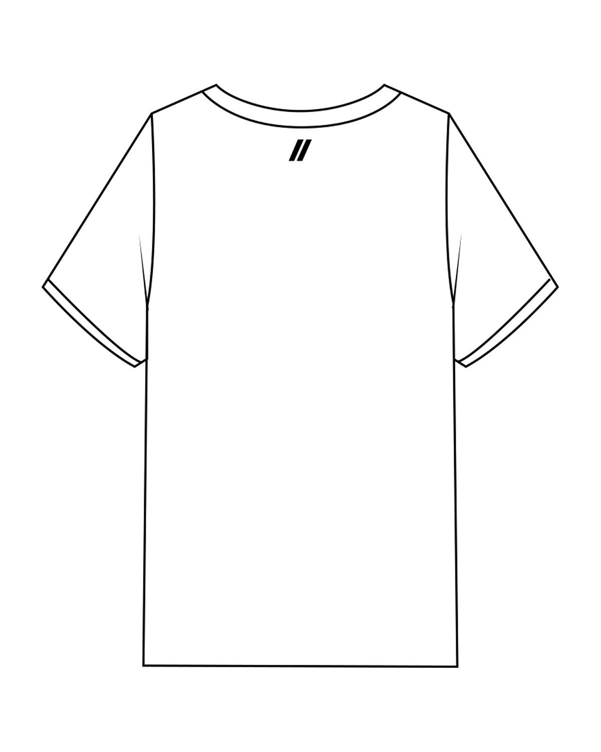 The Mens Heavyweight Tee - White - Blenders - Center Chest & Back Neckline - Printed - Black