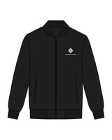 The Mens Bomber Jacket - Black - Game Changer - Left Chest - Printed - White