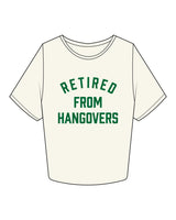 The Crop Tee - Off White - Mingle Mocktails - Center Chest - Arch - Printed - Dark Green
