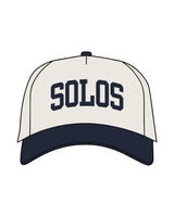 The Canvas Cap - Natural / Midnight - Solos Pilates - Center Crown - Embroidered - Midnight