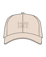 The Dad Hat - Stone - Swan Dive - Center Stacked & Back Center - Full Color