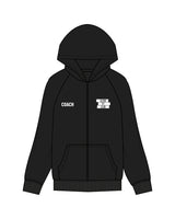 The Mens Zip Hoodie - Black - Alpha Fit - Right & Left Chest - Full Color