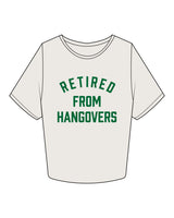 The Crop Tee - Bone - Mingle Mocktails - Center Chest - Arch - Printed - Dark Green