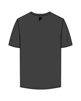 The Mens Tee - Charcoal - Platform - Center Chest & Back Center Neckline - Black