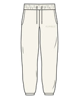 The Womens Classic Sweatpants - Off White - Rumble - Left Leg Pocket - Embroidered Tone on Tone
