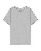The Mens Heavyweight Tee - Heather - Corefire - Center Chest & Right Arm Sleeve - Light Blue