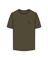 The Mens Tee - Olive - Dawn Patrol - Left Chest & Back Center - Tone on Tone