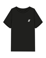 The Mens Heavyweight Tee - Black - Blenders - Left Chest & Center Back - Printed - White