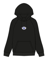 The Mens Classic Hoodie - Black - Hercules - Center Chest & Back Stacked - Printed - Tone on Tone