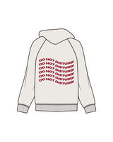 The Mens Hoodie - Bone - Renew - Left Chest & Back Center Stacked - Red