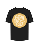 The Mens Tee - Black - Dawn Patrol - Left Chest & Back Center - Full Color