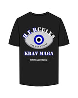 The Mens Tee - Black - Hercules - Left Chest & Back Stacked - Printed - Full Color