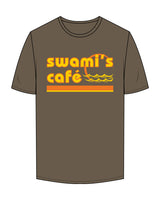 The Mens Tee - Walnut - Swamis Padres - Center Chest Stacked & Back Stacked "VISTA" - Printed - Full Color