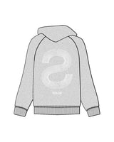 The Mens Hoodie - Heather - Solos Pilates - Center Chest & Back Stacked - Printed - White