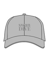 The Dad Hat - Light Gray - Swan Dive - Center Stacked & Back Center "100 Club" - Tone on Tone