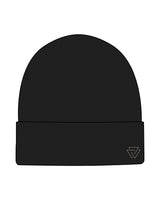 The Beanie - Black - Commit Fitness - Left Bottom Icon - Oat