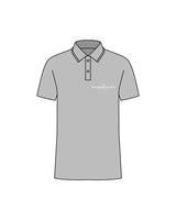 The Mens Polo - Heather - Sugaring Place - Left Chest - Embroidered - White