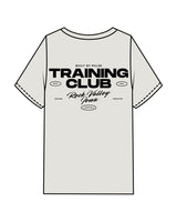 The Mens Heavyweight Tee - Washed Bone  - Pulse 712 - Center Chest & Center Back Stacked Logo "ROCK VALLEY" - Printed - Black