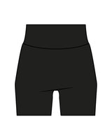 The Basic Short - Black - Uprise Hot Yoga - Back - "UPRISE" - Printed - White