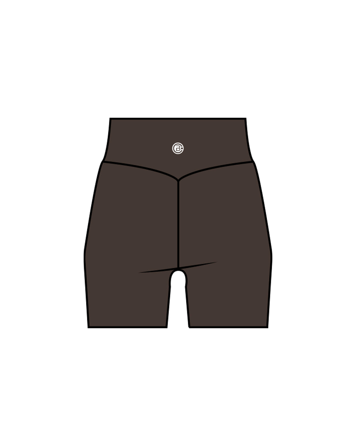 The Basic Short - Cafe - CB Fit - Back Center - White